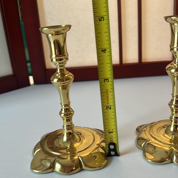 Baldwin Brass miniature candlesticks - Picture 3 of 7